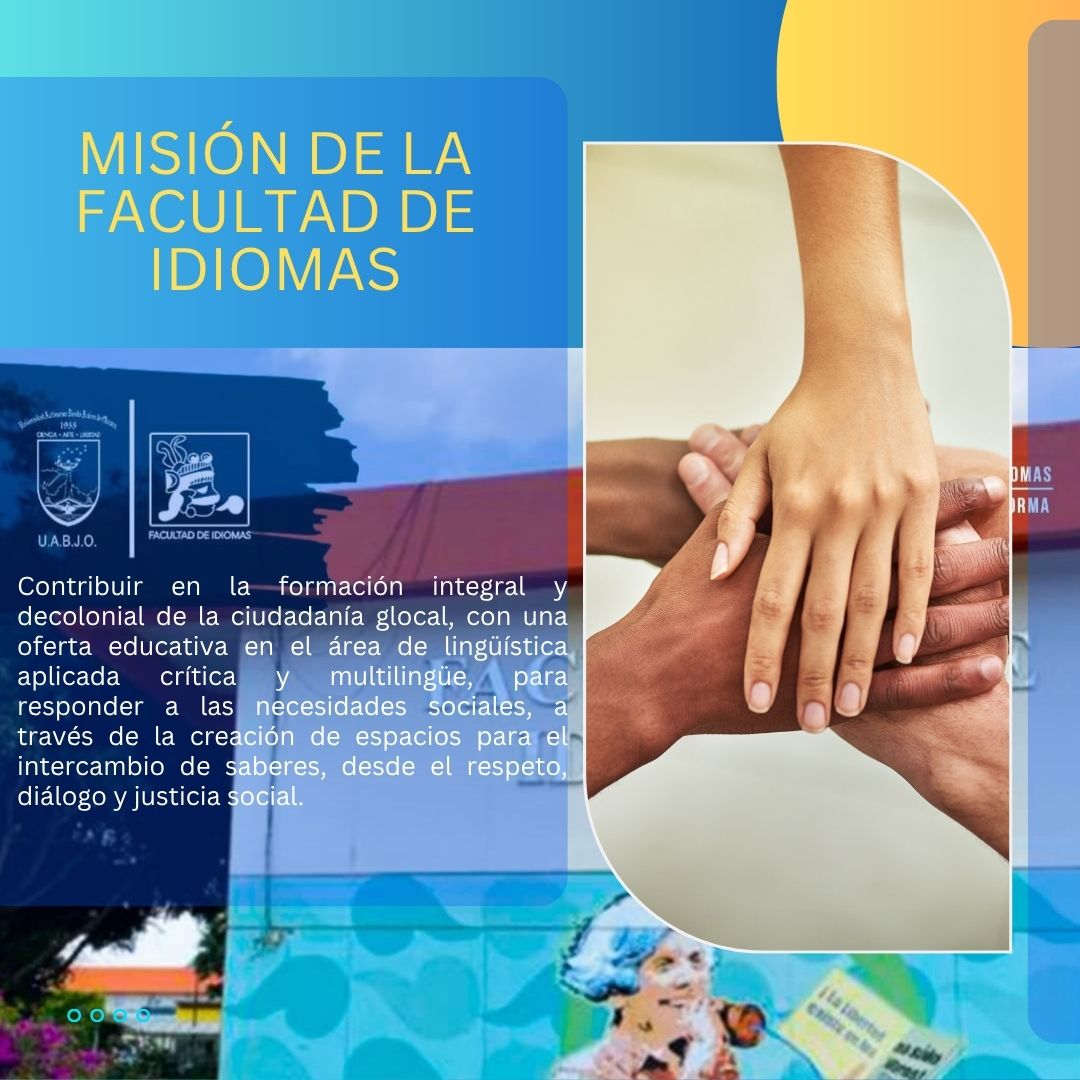 Misión de la Facultad de Idiomas